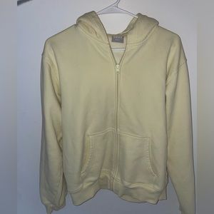 Tan COZY FLEECE PERFECT ZIP HOODIE